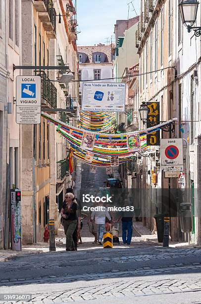 Travessa Da Queimada Street In Lisbon Downtown Stock Photo - Download Image Now - Capital Cities, City, Cultures