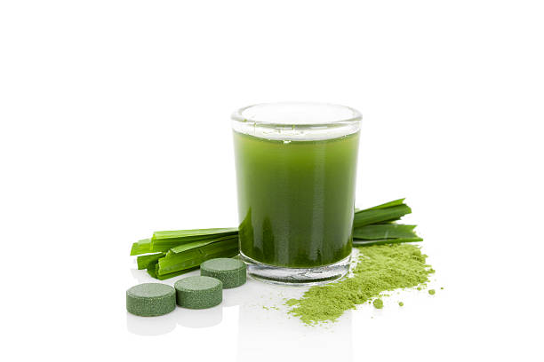 디톡스. - spirulina bacterium green vitamin pill medicine 뉴스 사진 이미지