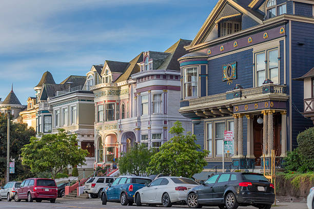 istock Alamo square and Victorian houses at San Francisco 514936864