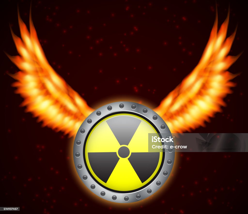 Radiation Fire Sign Radiation Sign Stock Illustration - Download Image Now - Alertness ...