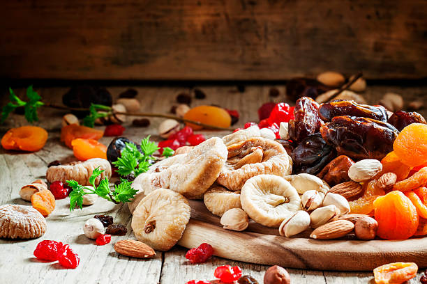 istock Delicious dried figs and dried fruit and nut mix 514938112