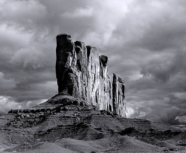 istock Cloudy Skies Monument Valley on film 514938840
