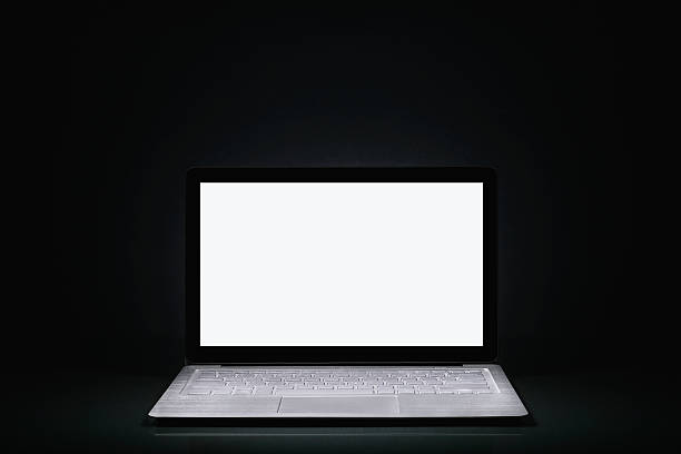 istock Stylish Laptop  on a dark background 514940116