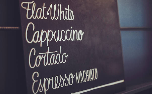 istock Types of hot drinks written on the blackboard 514942148