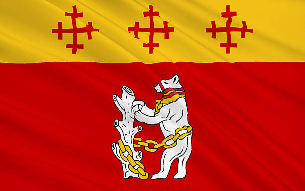 istock Flag of Warwickshire county, England 514943184
