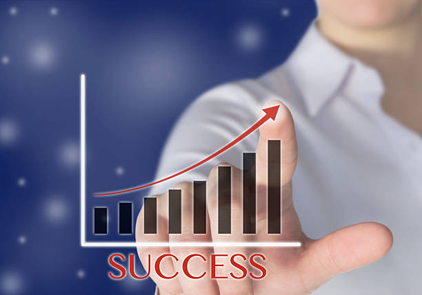 istock Businessman touching financial dashboard 514943938
