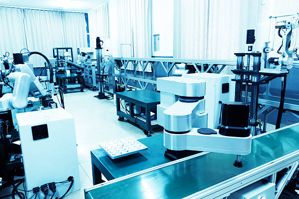 istock modern automatic robot assembly line in factory of heavy industry 514960159