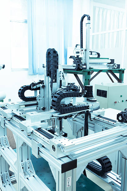 istock modern automatic robot assembly line in factory of heavy industry 514962743