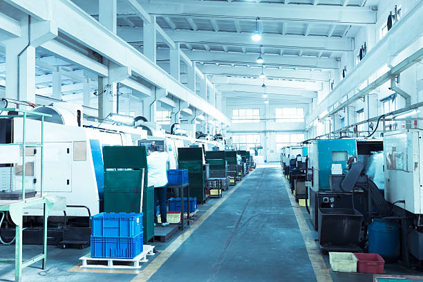 istock modern automatic robot assembly line in factory of heavy industry 514962747
