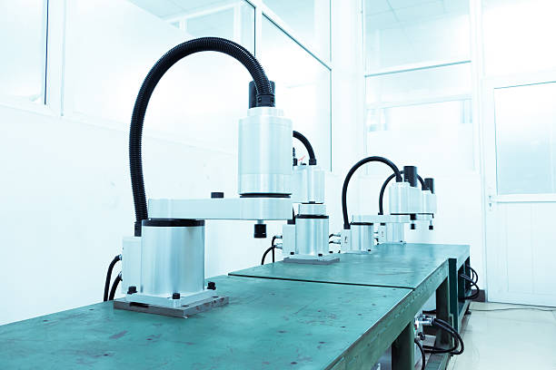 istock modern automatic robot assembly line in factory of heavy industry 514962755