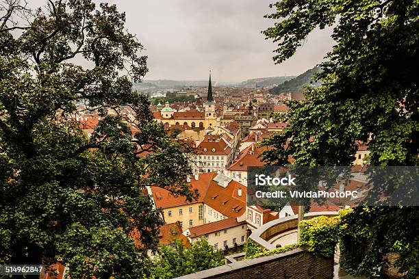 Fog And Roofs Of Prague Stock Photo - Download Image Now - Aerial View, Ancient, Architecture