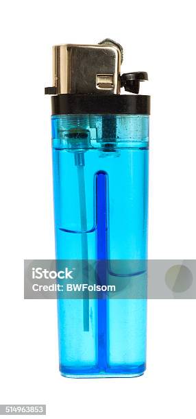 Side Of Blue Lighter Stock Photo - Download Image Now - Blue, Butane, Cigarette Lighter