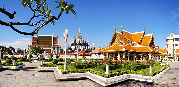 istock Panorama view of Wat Ratchanaddaram and Loha Prasat Metal Palace 514965979