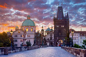 Karluv most (Charles Bridge) early in the morning