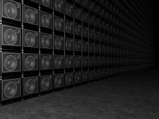 istock Wall of guitar amps 514966763