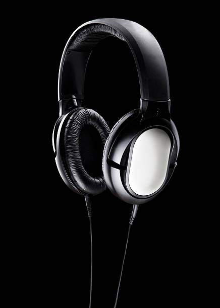 istock Headphones on a Black Background 514985628