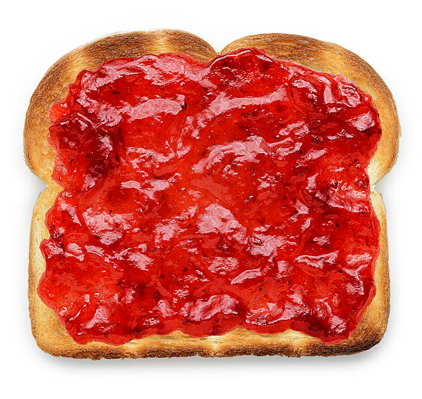 toast mit jam - toast preserves breakfast bread stock-fotos und bilder