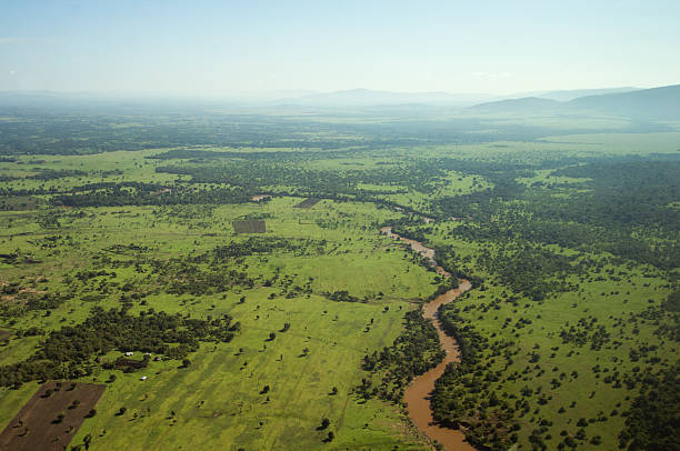 paisaje de áfrica oriental - valle del rift fotografías e imágenes de stock