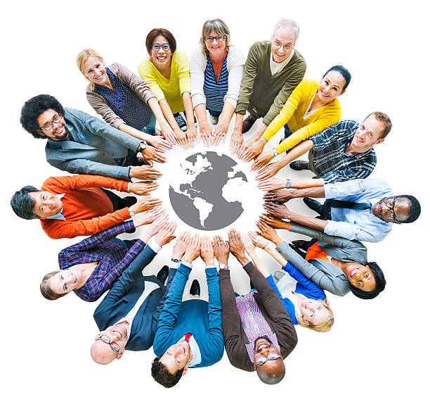 istock Diverse People with Togetherness Concept and Earth Symbol 514988959