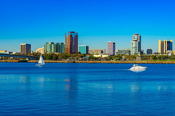 istock Long Beach Harbor with skyline and boats, CA(P) 514988994