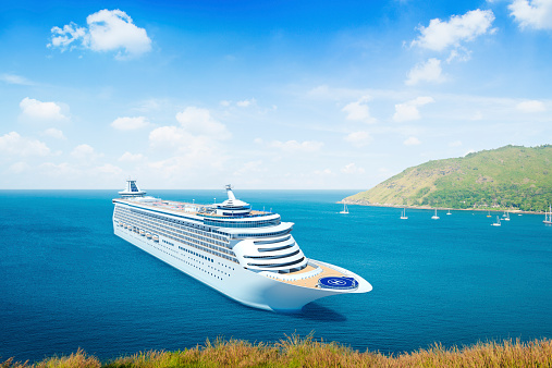 3D Shape of Cruise Ship Outdoors