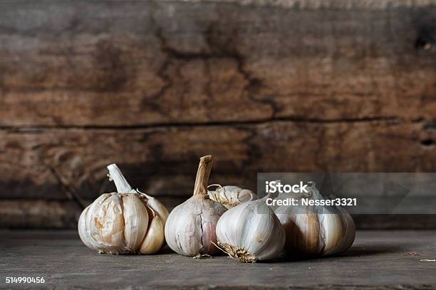 Garlics Stock Photo - Download Image Now - Garlic, Backgrounds, Close-up