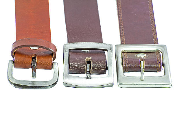 istock Three male elegant belt isolated on the white 514990621