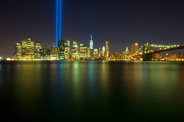 istock Tribute in Light. Downtown New York City 514991225