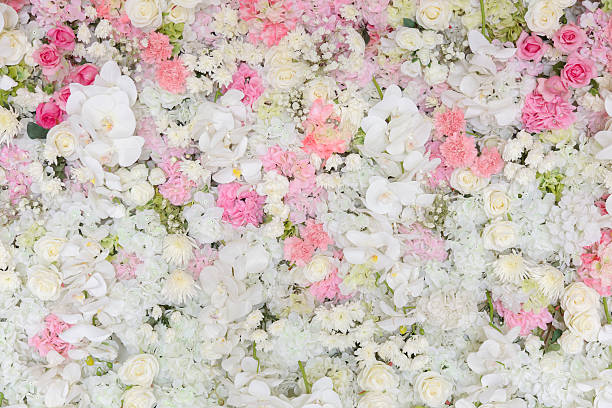 istock Bouquets of flowers decorated the backdrop 514991778