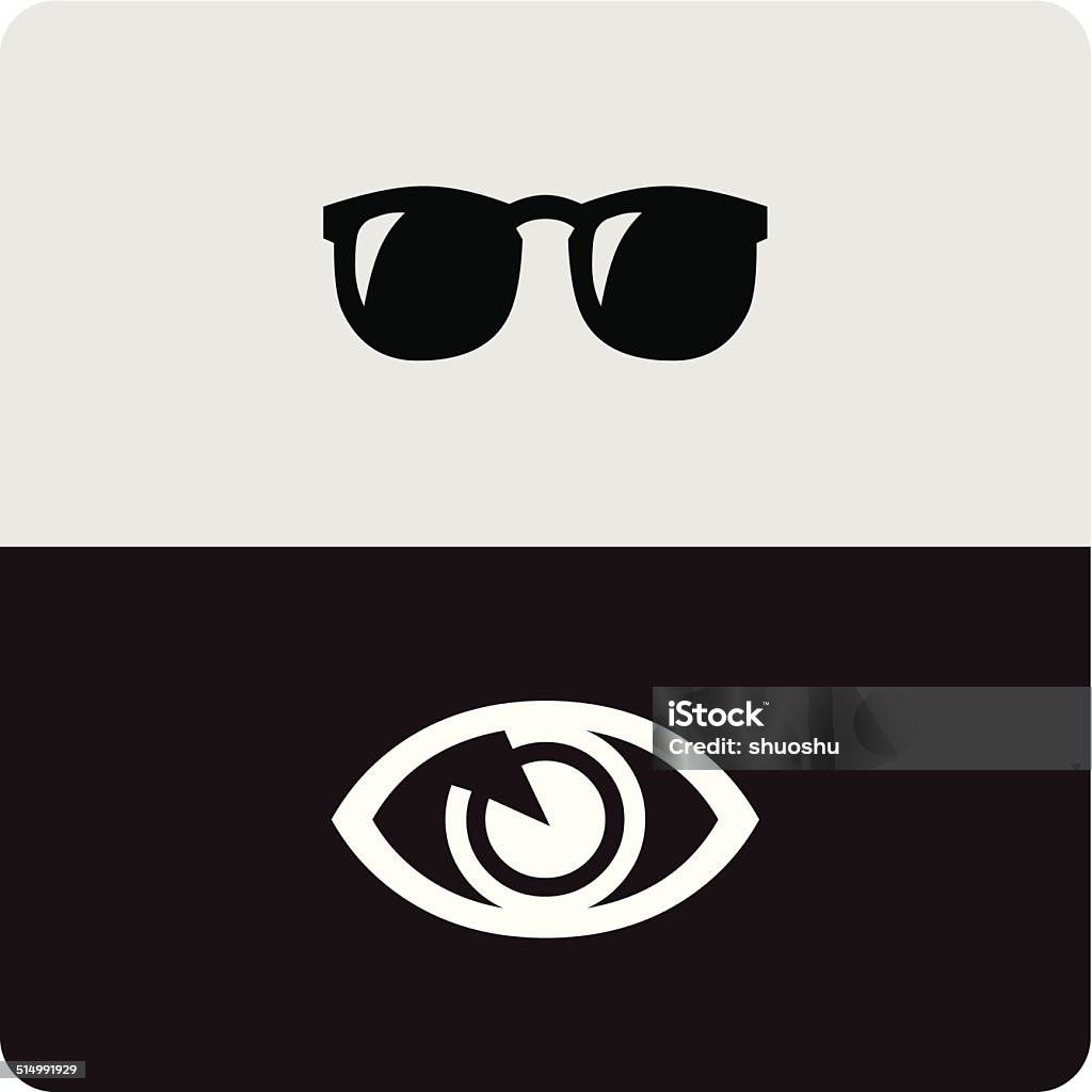 abstract glasses with eye icon for design abstract glasses with eye icon for design.(ai eps10 with transparency effect) Abstract stock vector