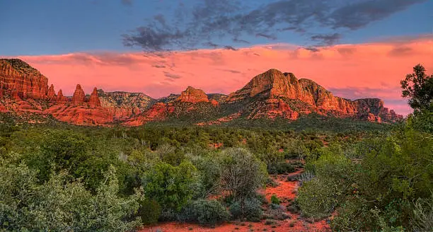 Sunset at Couthouse Butte in Sedona