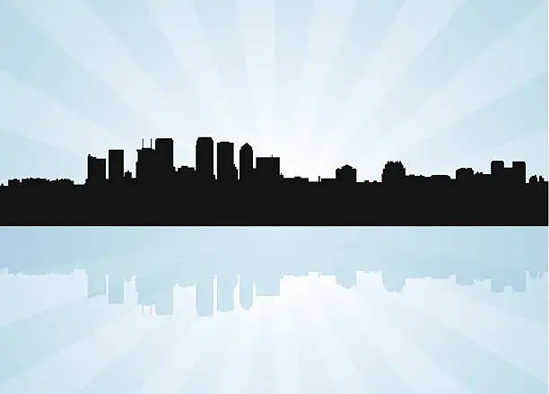 Vector illustration of Tampa Florida Skyline