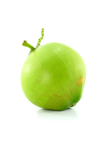 istock Green coconut Fruit isolated on white background. 514993126
