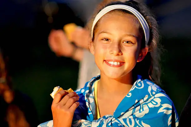 Photo of Teen Girl with S'more