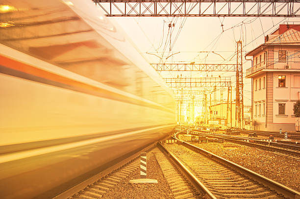 istock Departure of high speed train. 514994049