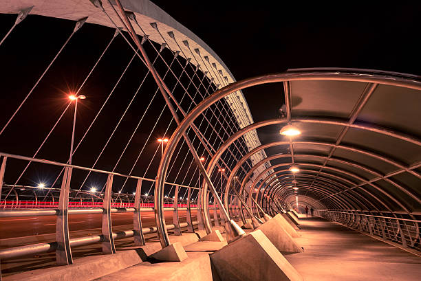istock Pedestrian access bridge of the third millennium II 514996032