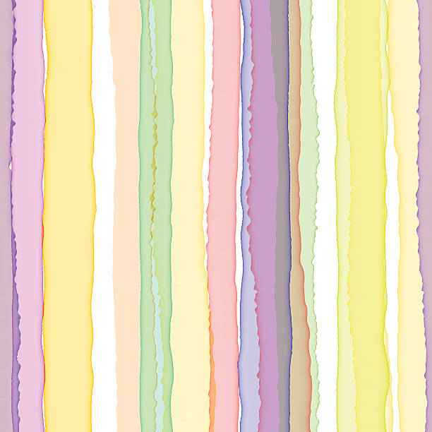 Watercolor striped background vector art illustration