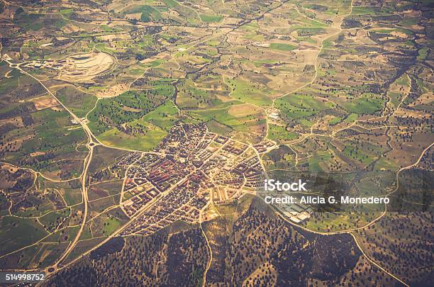 Vista Aérea Del Área Residencial Foto de stock y más banco de imágenes de Vista cenital - Vista cenital, Vista de satélite, Mapa