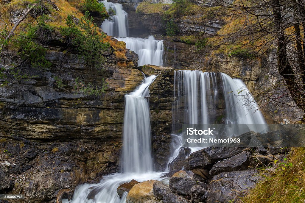 Kuhflucht waterfall Kuhflucht waterfall near Farchant, Germany Bavaria Stock Photo