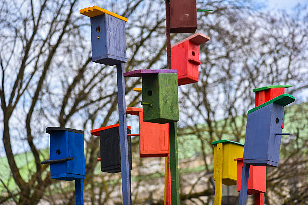 istock Painted nesting-boxes in the handicraft mart Kaziukas, Vilnius, Lithuania 515000960