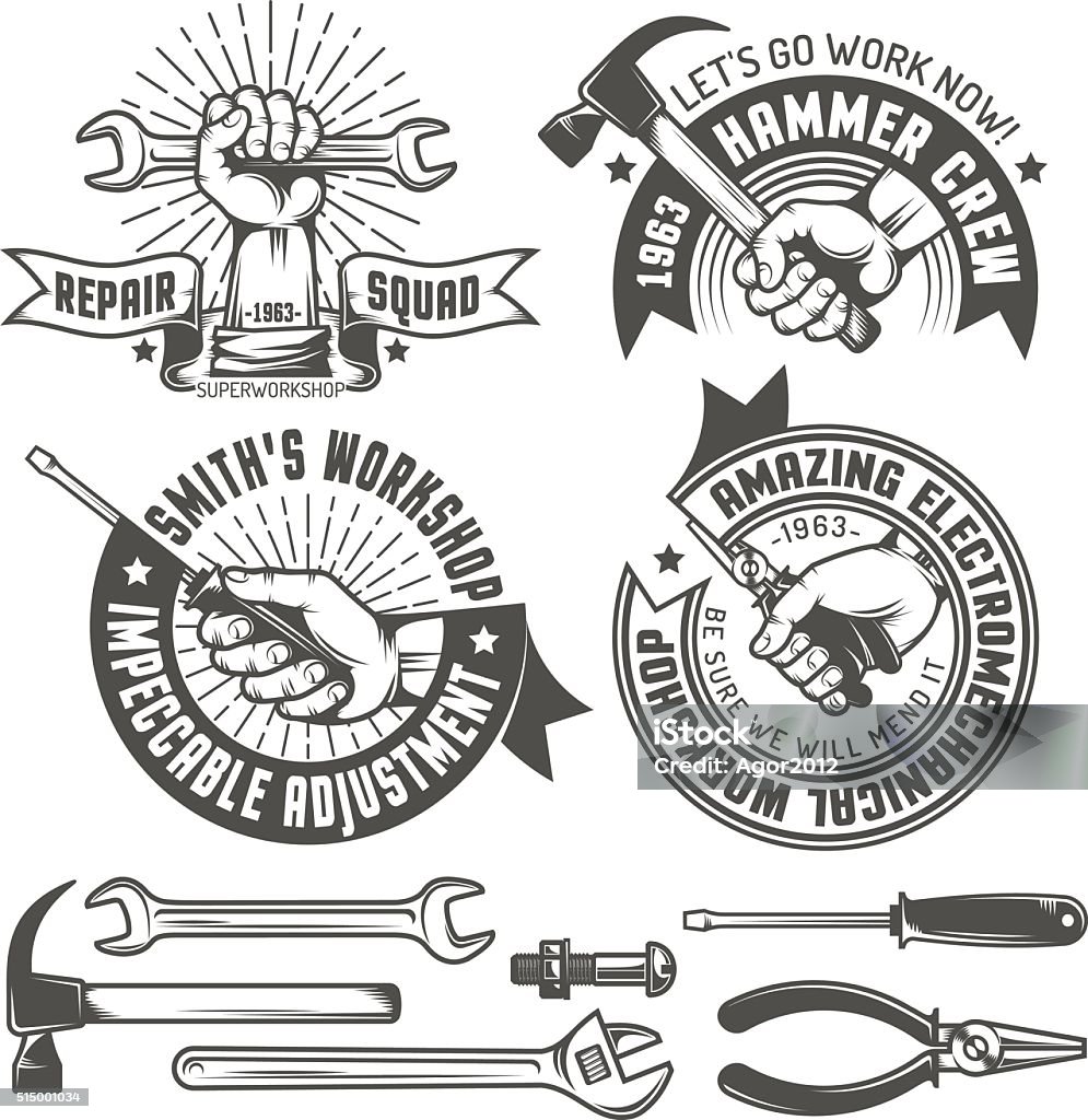 Repair workshop royalty-free stock vector