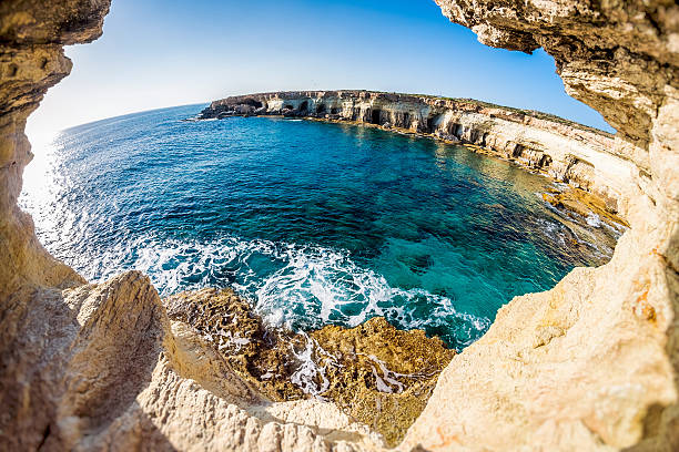 istock Sea caves near Cape Greko. Mediterranean Sea. Cyprus 515003470