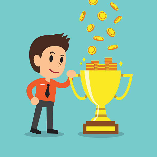 Cartoon Businessman Earning Money With Trophy Stock Illustration - Download Image Now - Achievement, Adult, Aspirations - iStock Cartoon Businessman Earning Money With Trophy Stock Illustration - Download Image Now - Achievement, Adult, Aspirations - iStock