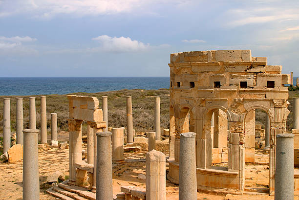 istock Libya, Tripoli, Leptis Magna Roman archaeological site. - UNESCO site. 515009275