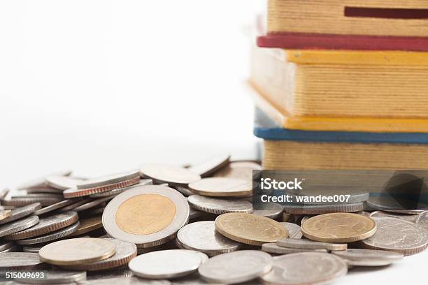 Thai Coin And Money Box Stock Photo - Download Image Now - Banking, Box - Container, Business