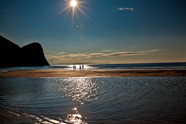 Beach on Lofoten in Unstad, Norway