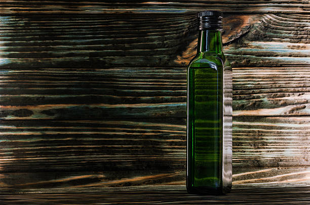 istock Glass bottle with olive oil 515011196