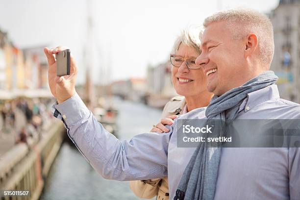 Mature Couple In A City Stock Photo - Download Image Now - 60-69 Years, Active Seniors, Adult