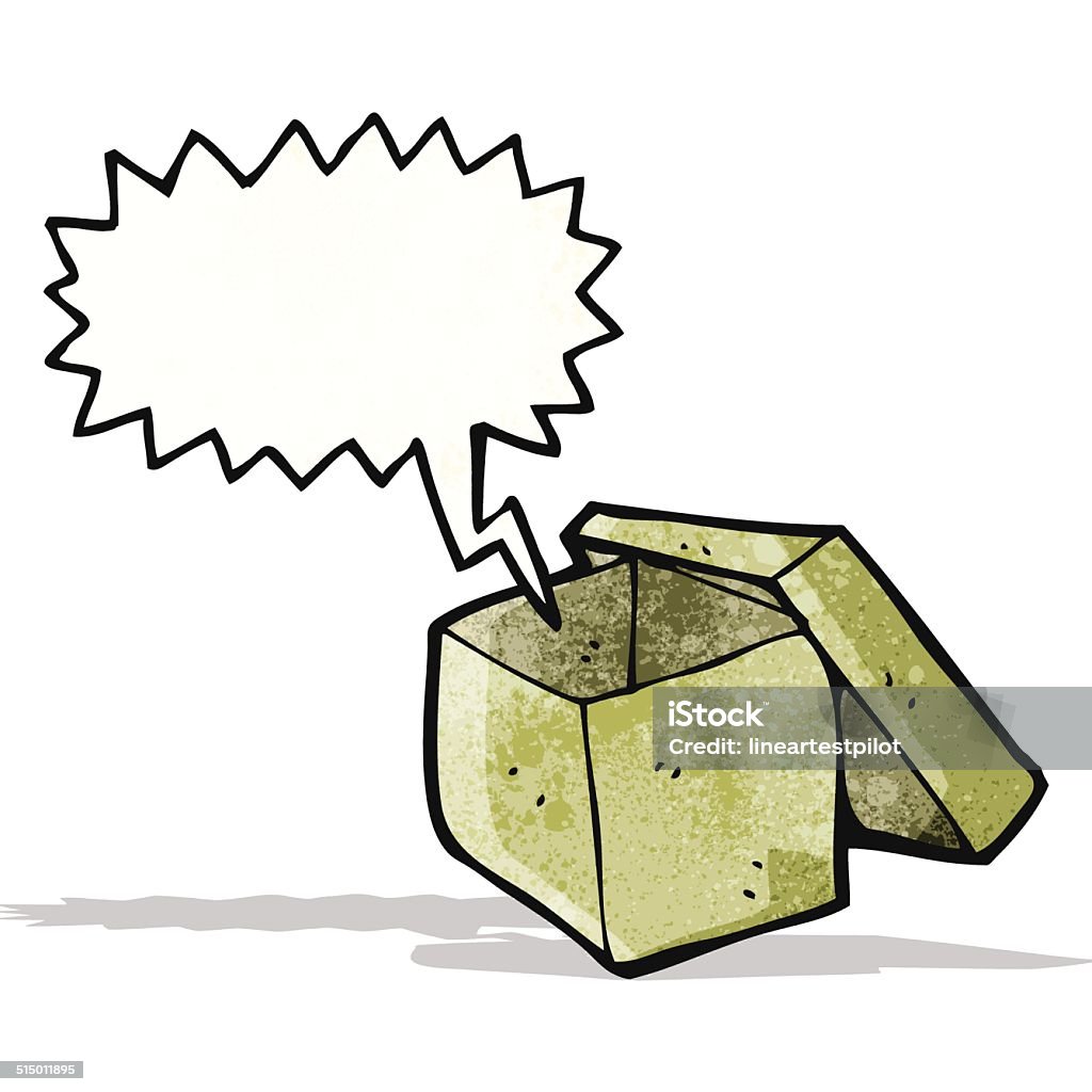 Cartoon Empty Box Stock Illustration - Download Image Now - Bizarre
