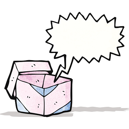 Empty Gift Box Cartoon Stock Illustration - Download Image Now